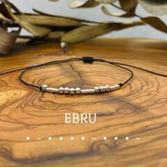 Mors Harfli Gümüş Bileklik