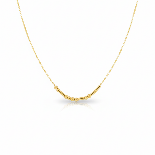 Mors Harfli Gümüş Kolye