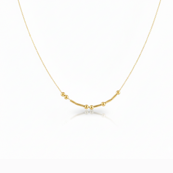 Mors Harfli 14 Ayar Altın Kolye