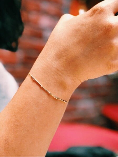 Mors Harfli 14 Ayar Altın Künye