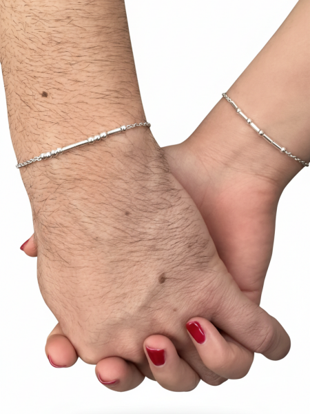 Mors Harfli Gümüş Çift Künye (2 Adet)