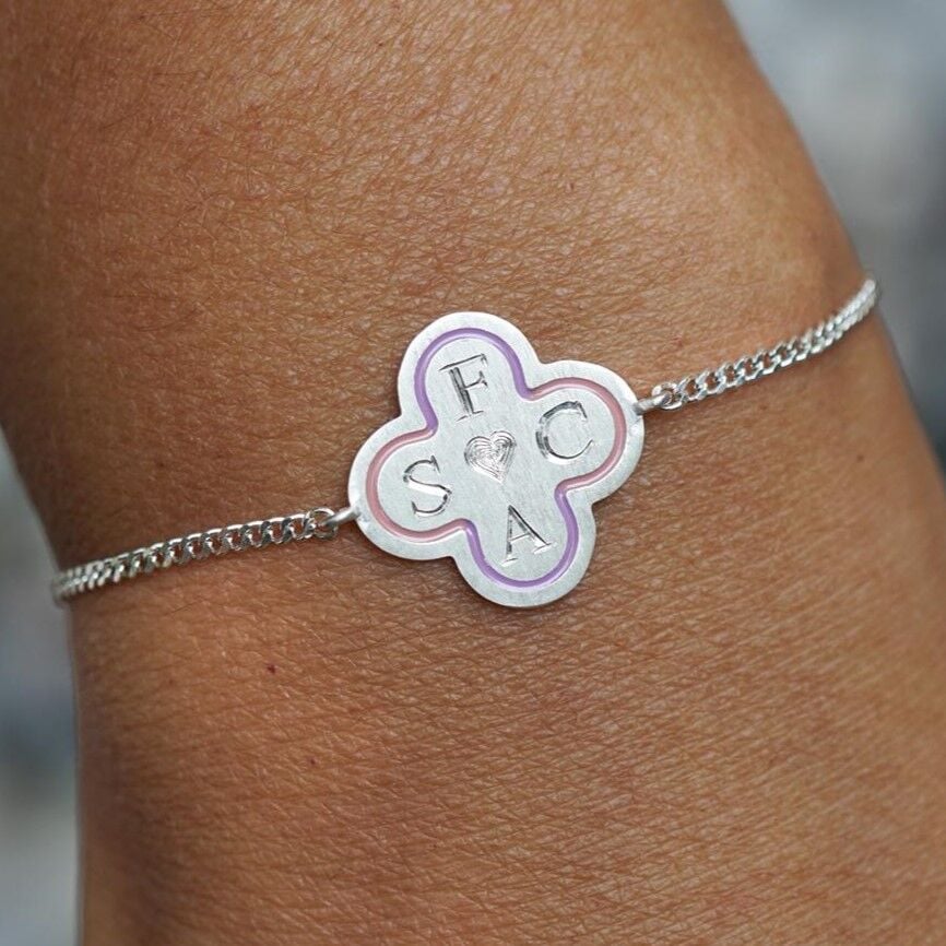 Dört Yapraklı Yonca Bileklik | Gümüş