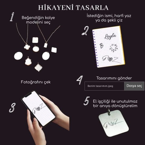 Senin Hikayen Kolye - Kendi Tasarımına Özel