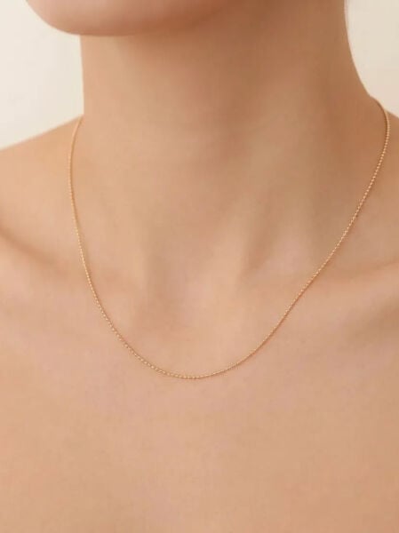 14 Ayar Altın Top Zincir (1.10 mm)