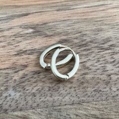 Minimal Oval Küpe