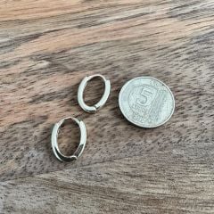 Minimal Oval Küpe
