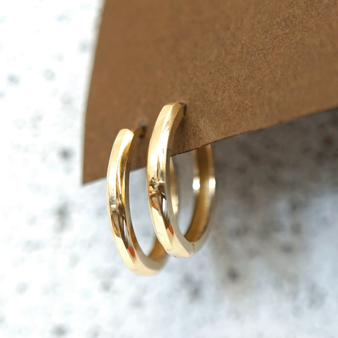 Köşeli Halka Küpe