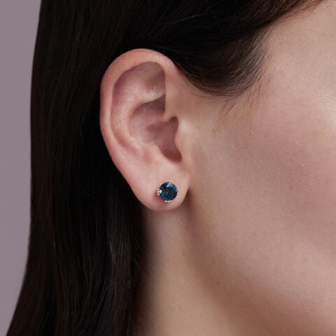 London Blue Topaz Küpe