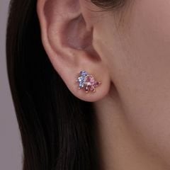 AURA NOIRE | Turmalin & Tanzanit Küpe