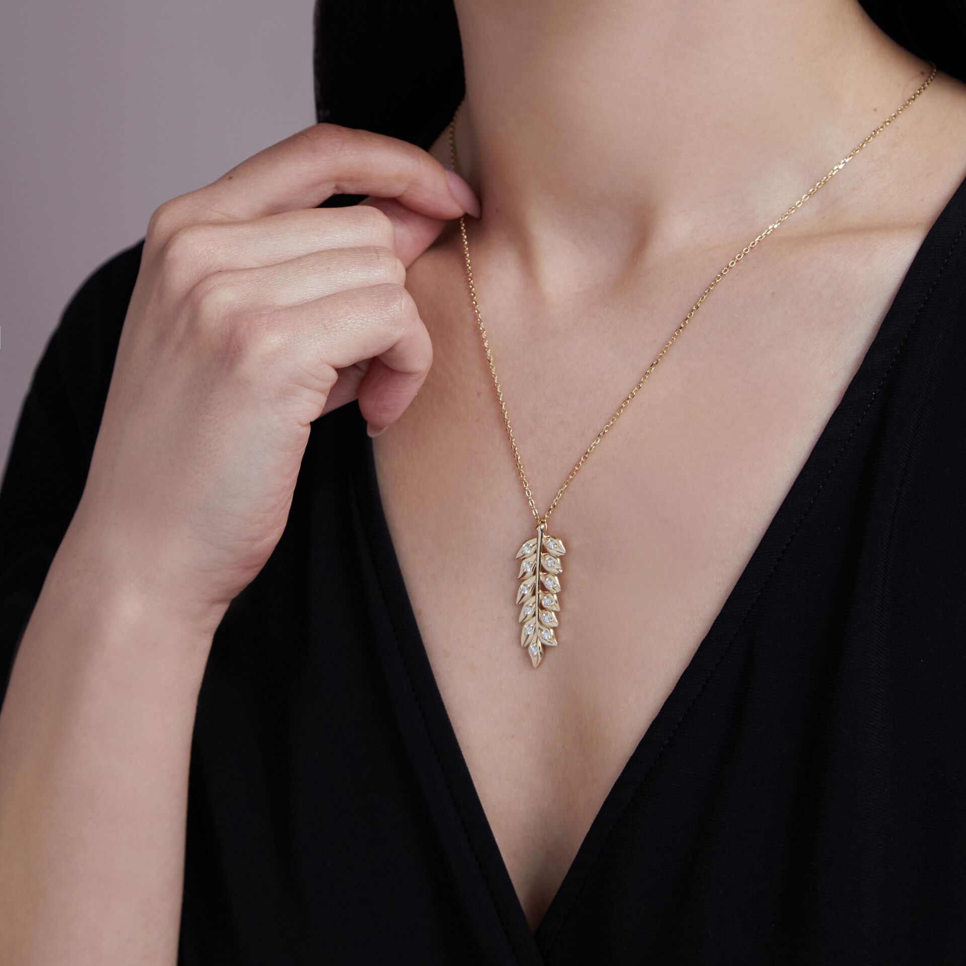 Victory Başak Kolye | Altın