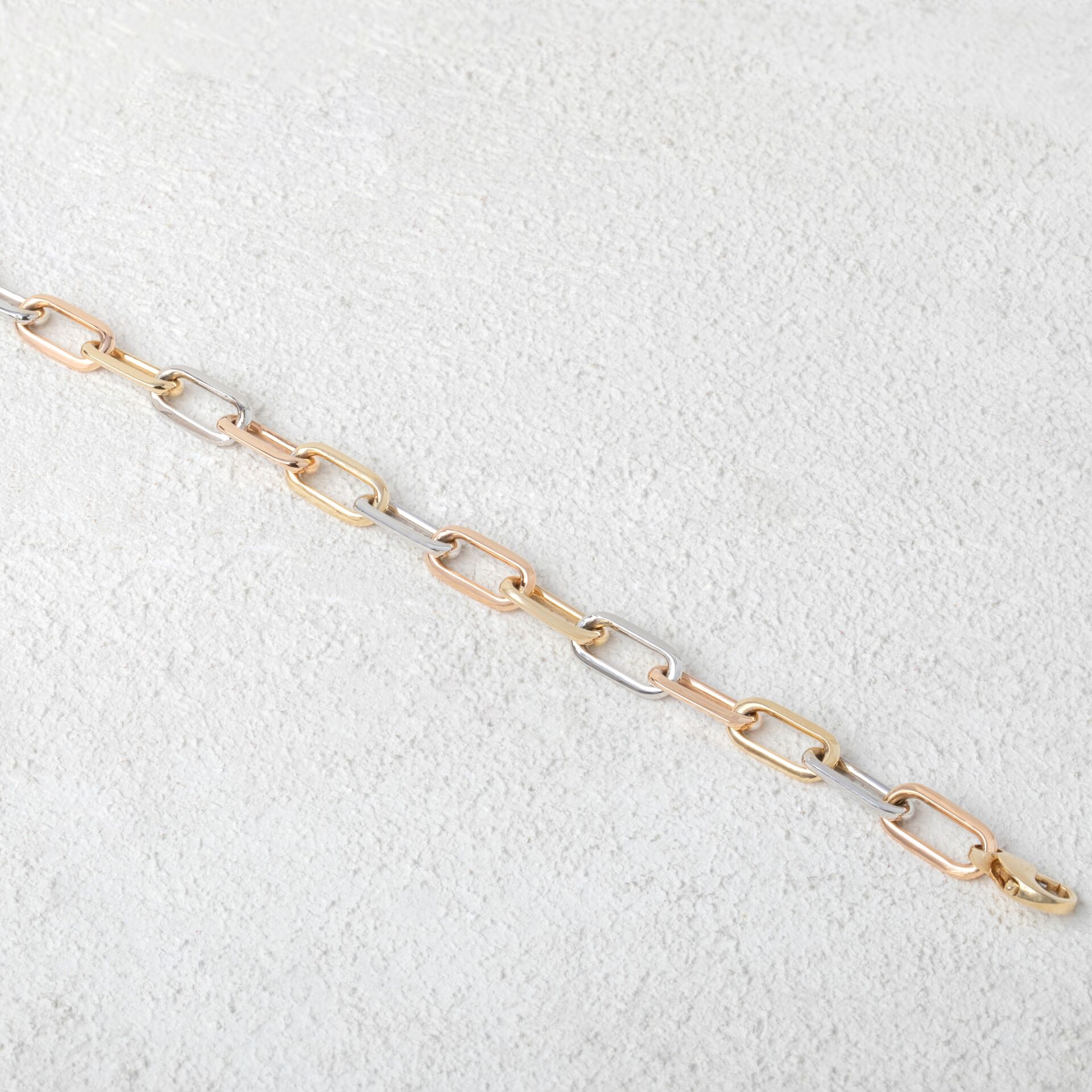 Üç Renk Ataş Bileklik (İçi Dolu)