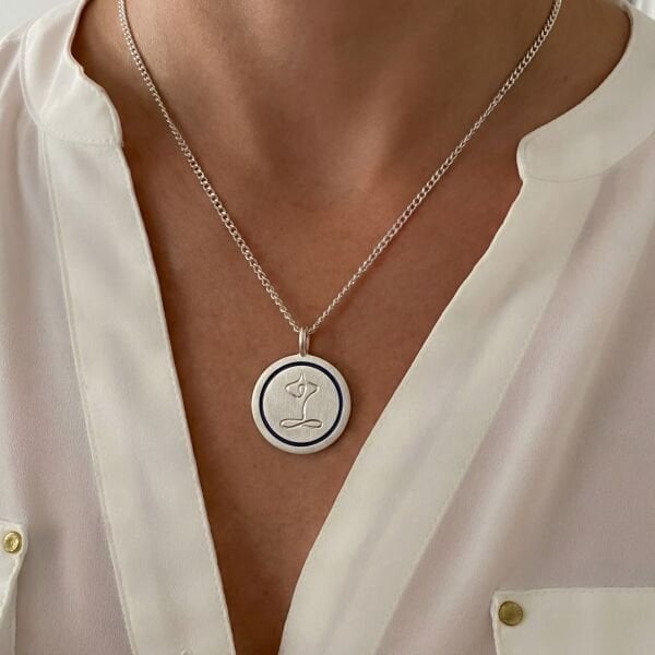 Yoga Kolye - Mine Detaylı | Gümüş