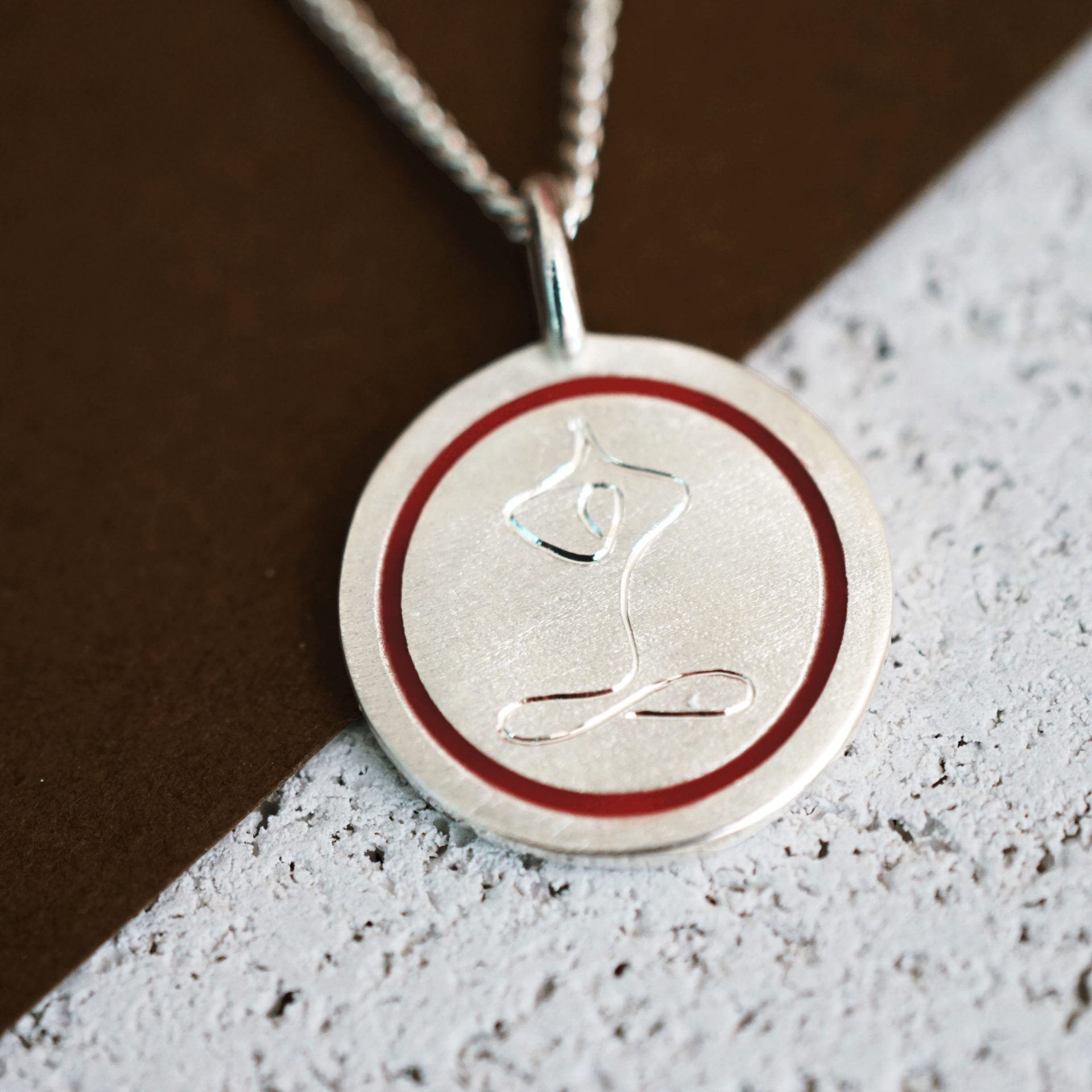 Yoga Kolye - Mine Detaylı | Gümüş