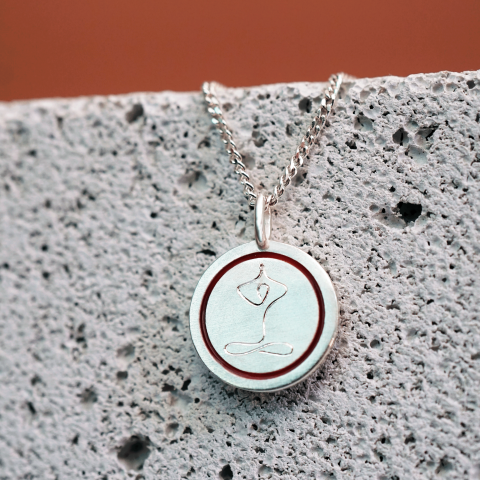 Yoga Kolye - Mine Detaylı | Gümüş