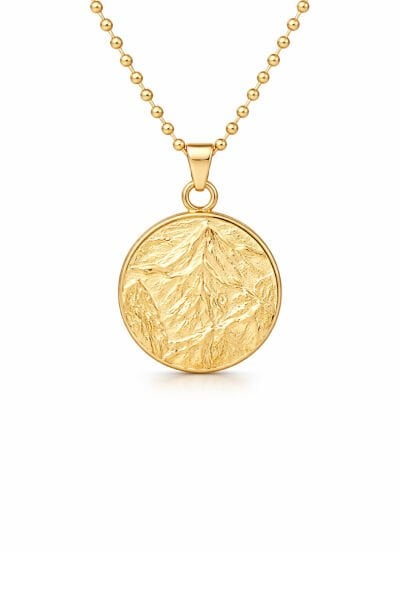 Dağ Madalyon Kolye - 1 | Altın