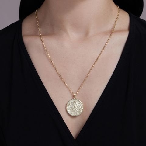Dağ Madalyon Kolye - 1 | Altın