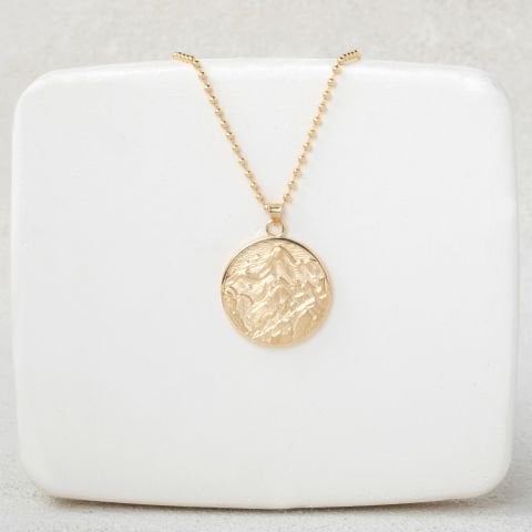 Dağ Madalyon Kolye - 1 | Altın