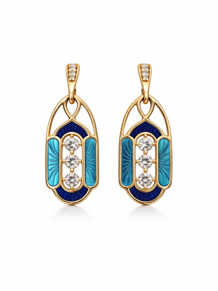 Viva Azul | Mavi Mine Tasarım Küpe