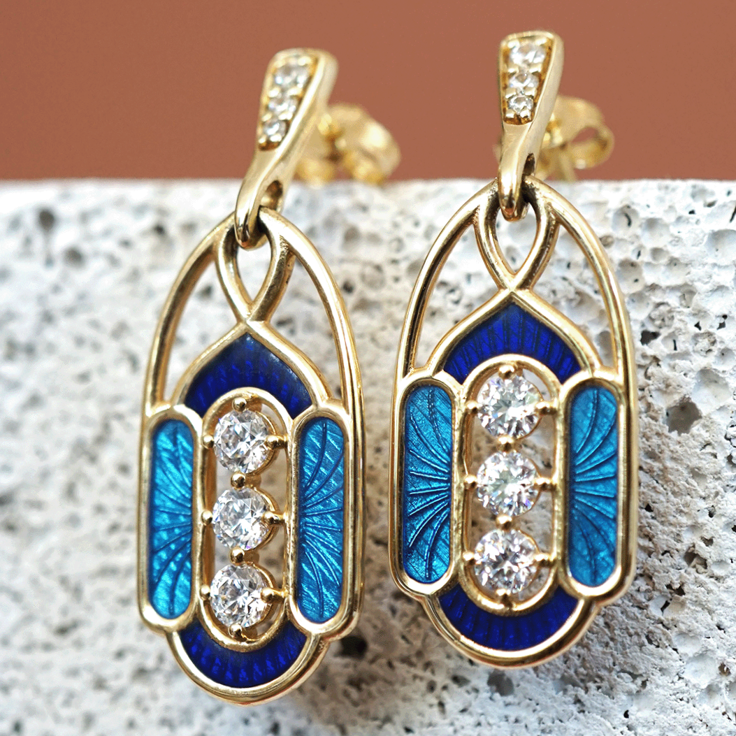 Viva Azul | Mavi Mine Tasarım Küpe