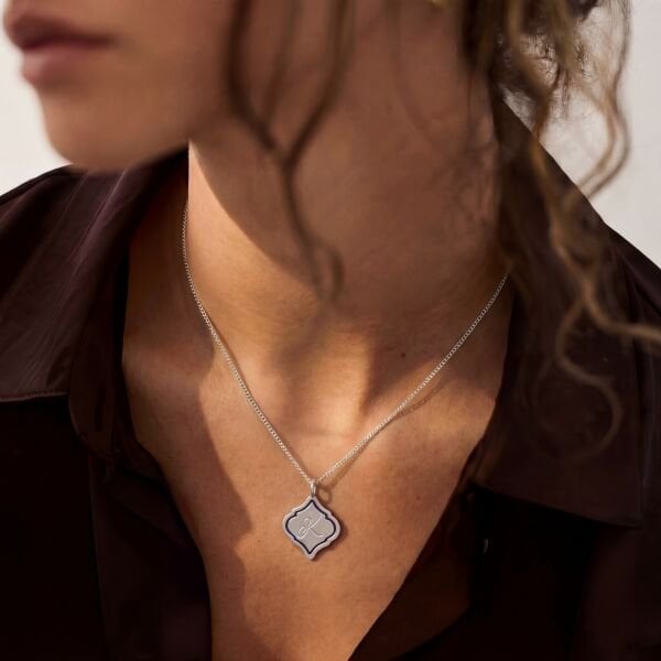 Harf Kolye – Mine Detaylı | Gümüş