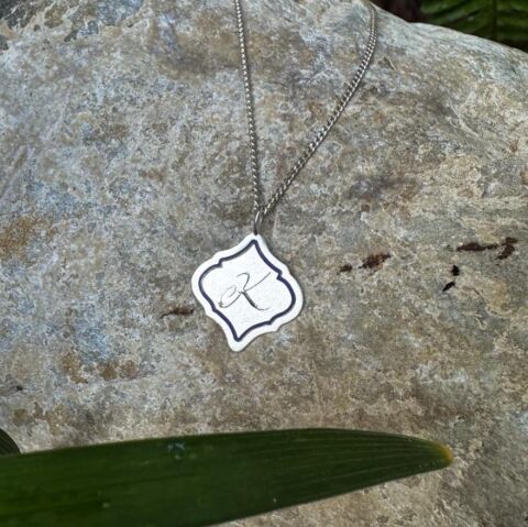 Harf Kolye – Mine Detaylı | Gümüş