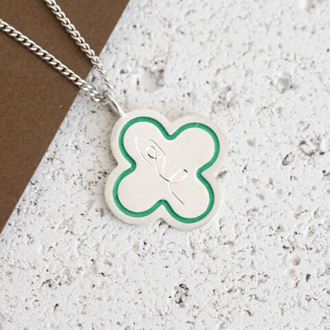 Yoga Kolye - Mine Detaylı | Gümüş