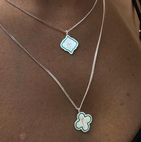 Yoga Kolye - Mine Detaylı | Gümüş