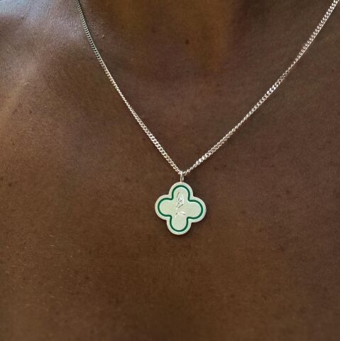 Yoga Kolye - Mine Detaylı | Gümüş