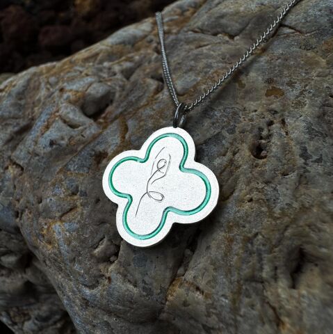 Yoga Kolye - Mine Detaylı | Gümüş