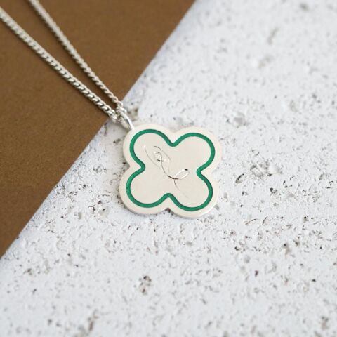 Yoga Kolye - Mine Detaylı | Gümüş