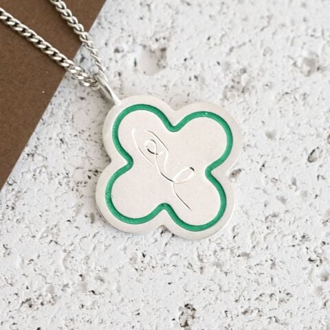 Yoga Kolye - Mine Detaylı | Gümüş