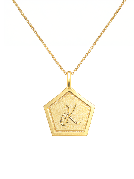 Harf Kolye - No: 04 | Altın