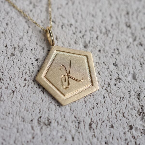 Harf Kolye - No: 04 | Altın