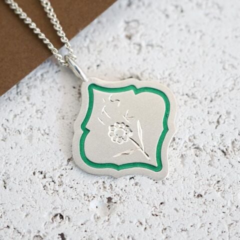 “It’s Ok” Kolye - Mine Detaylı | Gümüş