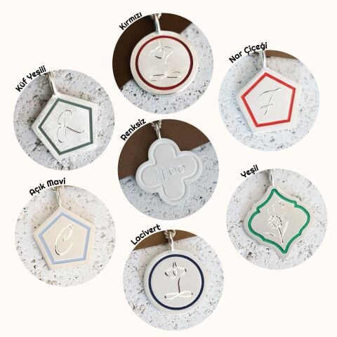 Amor (Aşk) Kolye - Mine Detaylı | Gümüş