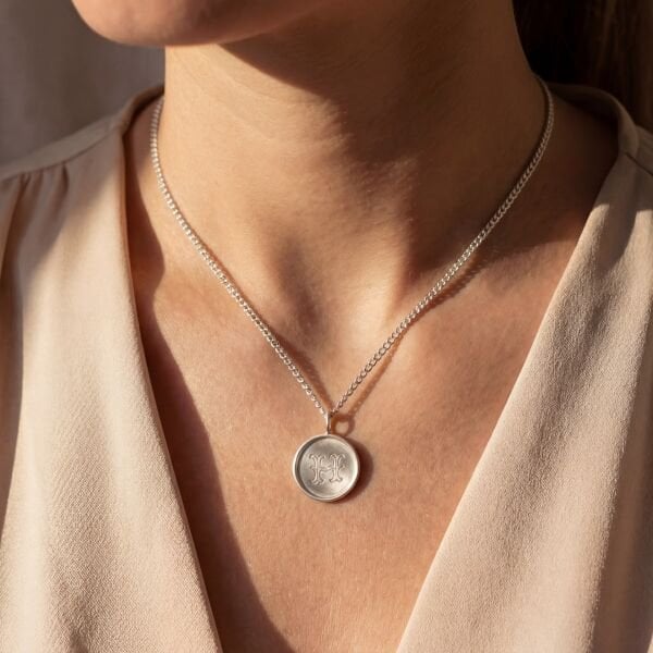 Monogram Harf Kolye | Gümüş