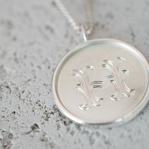 Monogram Harf Kolye | Gümüş