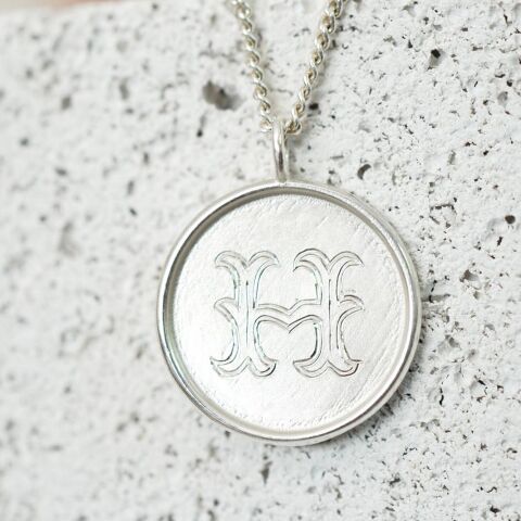 Monogram Harf Kolye | Gümüş