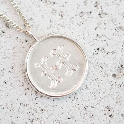 Monogram Harf Kolye | Gümüş