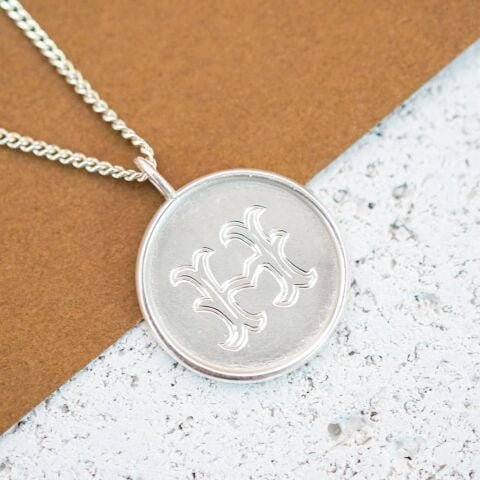 Monogram Harf Kolye | Gümüş