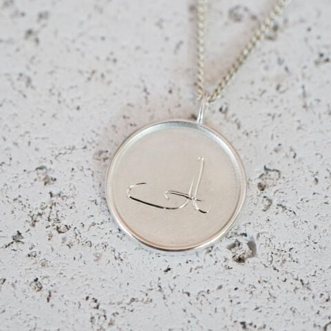 Monogram Harf Kolye | Gümüş