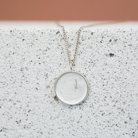 Monogram Harf Kolye | Gümüş