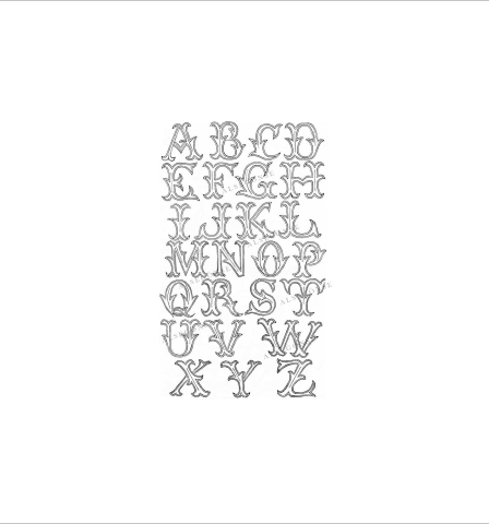 Monogram Harf Kolye