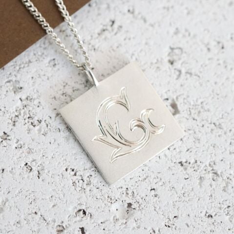 Monogram Harf Kolye | Gümüş