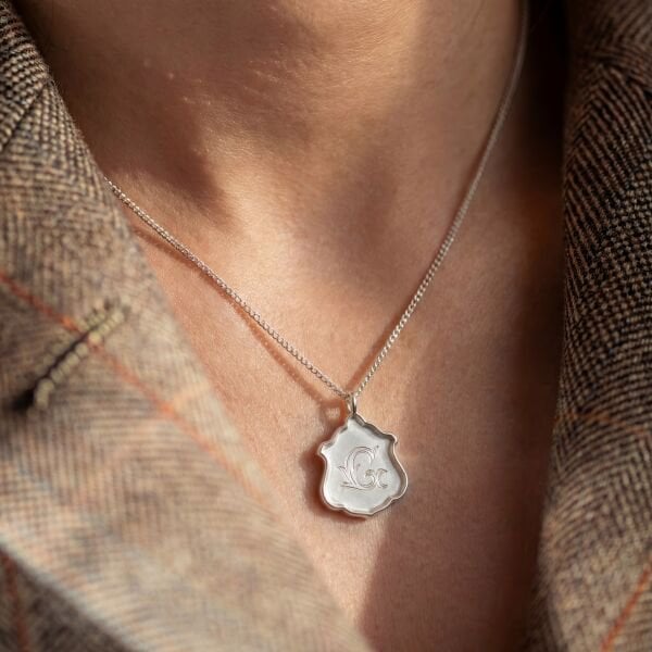 Monogram Harf Kolye | Gümüş
