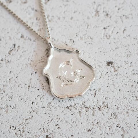 Monogram Harf Kolye | Gümüş