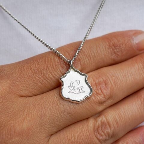 Monogram Harf Kolye | Gümüş