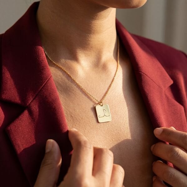 Kişiye Özel Harf Kolye | Altın