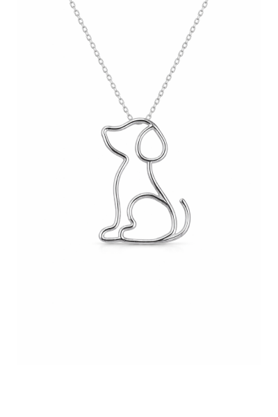 Köpek Kolye | Altın