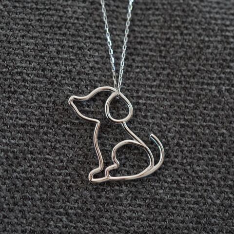 Köpek Kolye | Altın